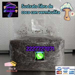 Sustrato de fibra de coco o viruta de encino esterilizado