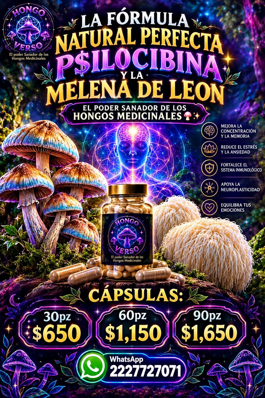 Melena de Leon + Psi 90 Capsulas